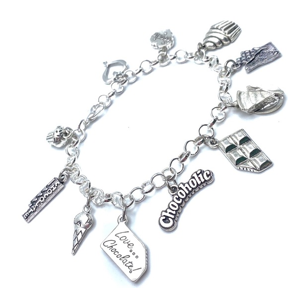 Chocoholic Charm Bracelet Chocolate Lovers - Picture 3 of 8